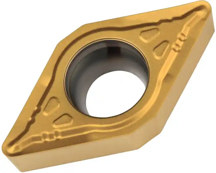 Direktkauf Drehwendeschneidplatte ISO DCMT 11T308E-UR:TT310 D.4,4mm PVD beschichtet Gold VE: 10 Stück
