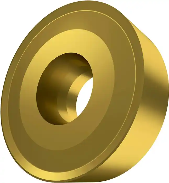 Drehwendeschneidplatte ISO RCMX 2006MOS-341:6630 D.6,5mm MT-CVD beschichtet Gold VE: 10 Stück Highlight