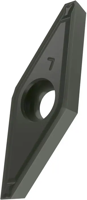 Drehwendeschneidplatte ISO VCGX 130300FR-FF2:TT010 Bohrungs-D. 3,4mm Farbe Grau VE: 10 Stück Abverkauf