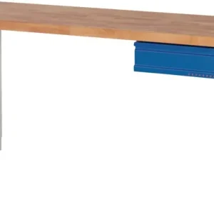 Werkbank Ser.BK 650 B2000xT700xH790-1140mm Buche massiv grau/blau 1 Schubl.TW Versand Am Gleichen Tag