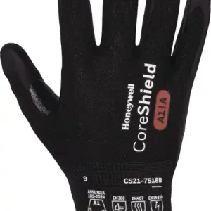 Super-Preis Schnittschutzhandschuhe CORESHIELD 18G BLACK Gr.9 schwarz EN 388,EN 407,EN 36350 VE: 10 Paare