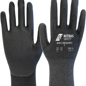 Schnittschutzhandschuhe ESD 3D CUT C Gr.8 anthrazit/schwarz EN 388 PSA II VE: 10 Paare Top-Angebot