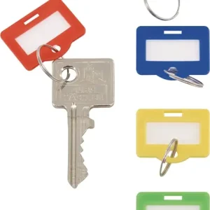 Schlüsselanhänger farbig sortiert Ku.m.Schlüsselring 100St./Bt.BURG-WÄCHTER VE: 100 Stück Angebot