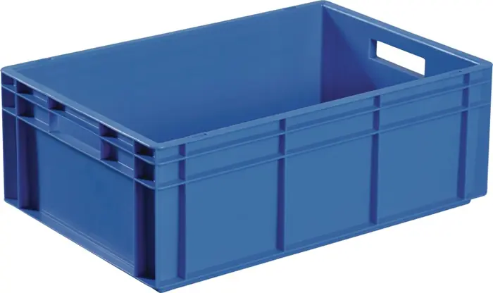 Günstig Transportbehälter L600xB400xH280mm blau PP Durchfassgr.Seitenw.geschl.TECWERK