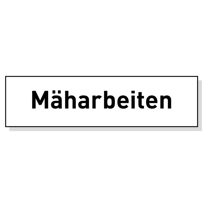 Begrenztes Angebot Trio-Zusatztext, 700 mm SL, reflektierend, Mäharbeiten