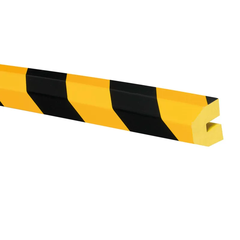 Ausverkauf MORION Prallschutz, Trapez, für Profil 40x36x8mm, gelb-schwarz, zum Aufstecken, Länge 1000mm