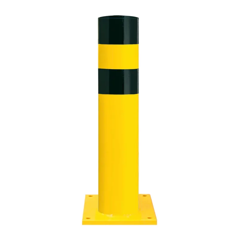 Markenprodukt BLACK BULL Rammschutz-Poller aus Gütestahl - gelb/schwarz