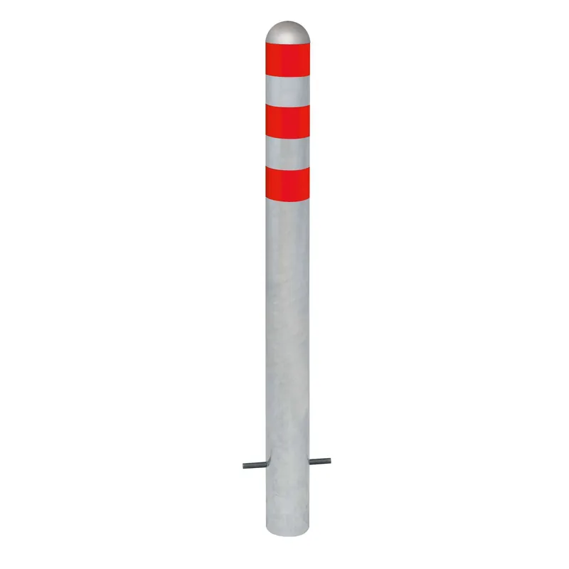 CITY Schutzpoller Rundstahl feuerverzinkt 108 mm - mit sandgestrahlter Alukappe Sichere Zahlung