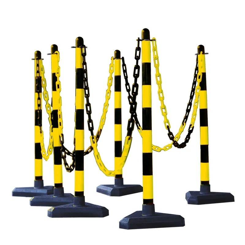 GUARDA Leichter Ketten-Warnständer-Set - 6 Ständer, 10m Kette, 10 Glieder und Haken Sichere Zahlung
