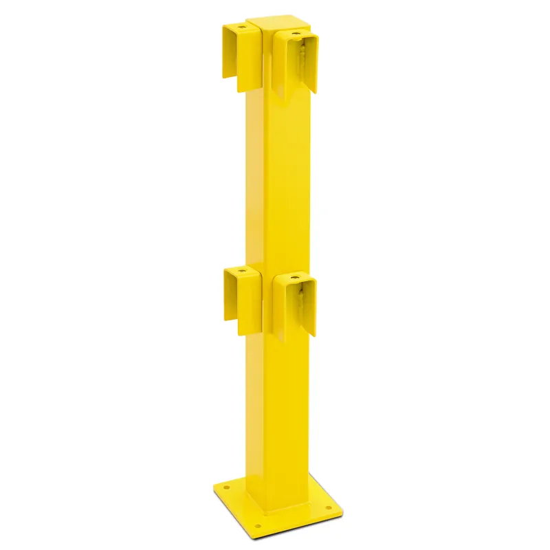 Bestseller BLACK BULL Standpfosten für Rammschutz-Geländer XL-Line gelb - zum Aufdübeln