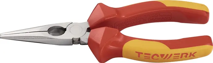 Flachrundzange L.160mm Mehrkomp.-Hüllen TECWERK Markenprodukt