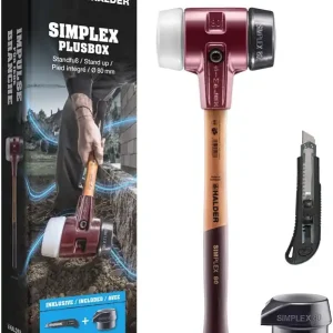 Finale Aktion Schonhammer SIMPLEX-Plusbox Starterkit L.175mm Kopf-D.80mm mittelh.lackiertes HO
