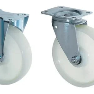 Markenprodukt Bauer Südlohn Satz Polyamid Lenk- und Bockrollen Ø 180 mm - Satztraglast 1350 kg