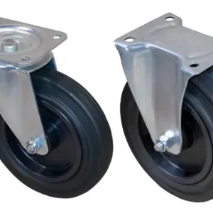 Bestseller Bauer Südlohn Satz Vollgummi Lenk- und Bockrollen Ø 200 mm - Satztraglast 615 kg