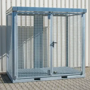 Letzte Chance Bauer Südlohn Gasflaschen-Container feuerverzinkt TYP GFC-E/G - mit Gitterrostboden