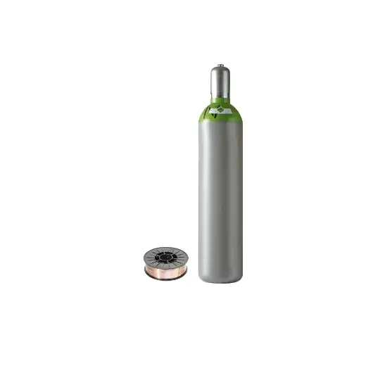 ELMAG STAHL-SET-Mischgas-20lt.-SG2/G3Si1-1,0mm/5kg Schneller Versand