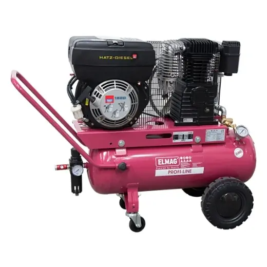 Neu ELMAG Motorkompressor PROFI-LINE DIESEL - 600/10/100