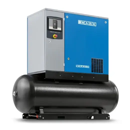 ELMAG MARK-Schraubenkompressor MSA 7,5D/10/500 - mit Trockner/Behälter 500 AD 2000, 10 bar Saisonangebot