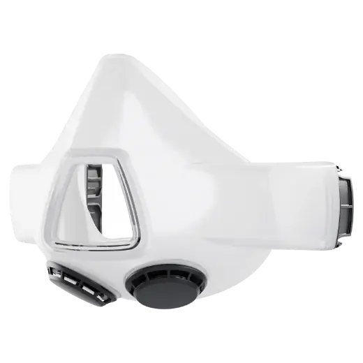 Billig ELMAG Mund-Nasen Halbmaske Silikon "tightfit", Gr. S weiss (4160.550.W) - für TM3-Schutz