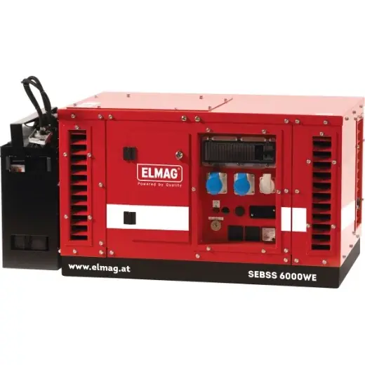 Super-Preis ELMAG Stromerzeuger SEBSS 6000WE-AVR-DSE3110 - mit HONDA-Motor GX390 mit Wechseltank