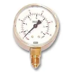 Geprüft ELMAG Arbeitsdruckmanometer (Argon-CO2) - Ø 63mm für Druckregler zu Stahlflasche