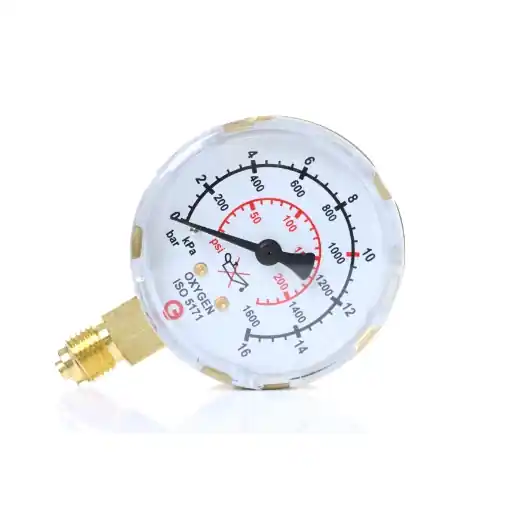 ELMAG Arbeitsdruckmanometer (Sauerstoff) - Ø 63mm, 0-16 bar, AG 1/4" unten für Druckregler Angebot