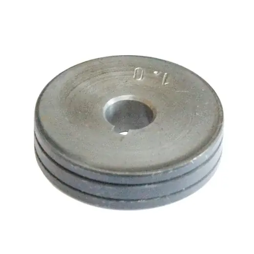 Letzte Chance ELMAG Vorschubr. 0,6/0,8 mm, Ø30xØ10x18 - für Fe/CrNi/CuSi, Trapeznut zu ETP 220 SynPuls