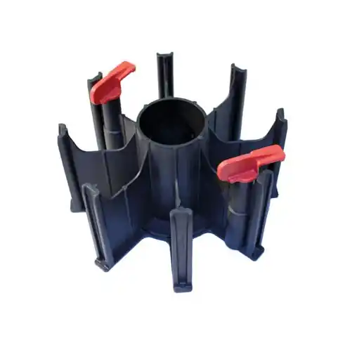 Bestpreis ELMAG Spulenadapter für Drahtrolle 15 kg - 8-armig mit Knebel