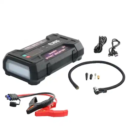 ELMAG AIR-BAT 2 / 4 in 1 Energiestation / Startgerät 12V - Powerbank, Starthilfegerät + Luftpumpe Neue Kollektion