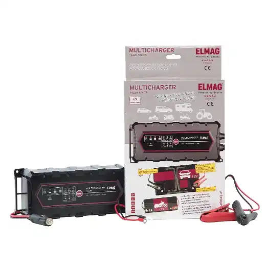 Super-Preis ELMAG Automatisches Batterieladegerät 12 V. - MULTICHARGER 14225, max. 7,0 A.