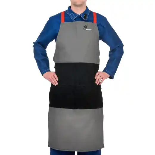 ELMAG Schweißerschürze WELDAS 38-4442 - Arc Knight® Gr. 60 x 107 cm / mit Hosenträger Sonderaktion