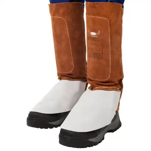 Neue Kollektion ELMAG Schweißergamaschen STEERSOtuff® Spalt-Rindleder - Ø 37-47 cm, L=36 cm, WELDAS 44-7114