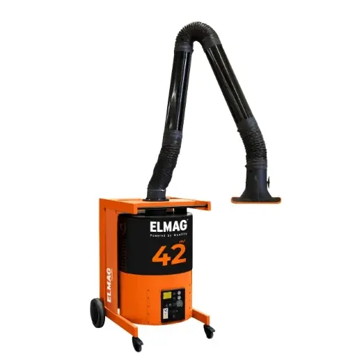 Super-Preis ELMAG Absauganlage, fahrbar, MaxiFil - Absaugarm Ø 150mm/4m in Rohrausführung