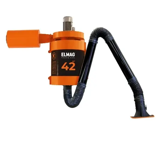 ELMAG Absauganlage, MaxiFil, stationär - Absaugarm Ø 150mm/2m in Rohrausführung Sichere Zahlung
