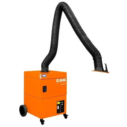 ELMAG Absauganlage, fahrbar, Profi-Master, H13 AT-Edition-Arm Ø 150mm/4m, Schlauchausf., 1.100 m3/h Expressversand