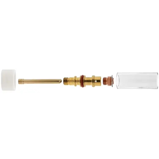 ELMAG WIG Gasspar Gaslinsen Zubehör-Set (LARGE) - transparent, (5-teilig) 2,4 mm für SR 17/18/26 Direkt Vom Hersteller