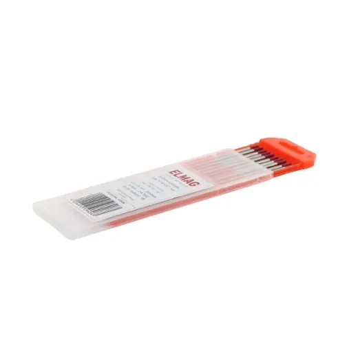 Expressversand ELMAG Wolfram-Elektrode Type "E-WT 20", "rot" - 3,2 x 175 mm - Universal, 10 Stk. Packung - SB