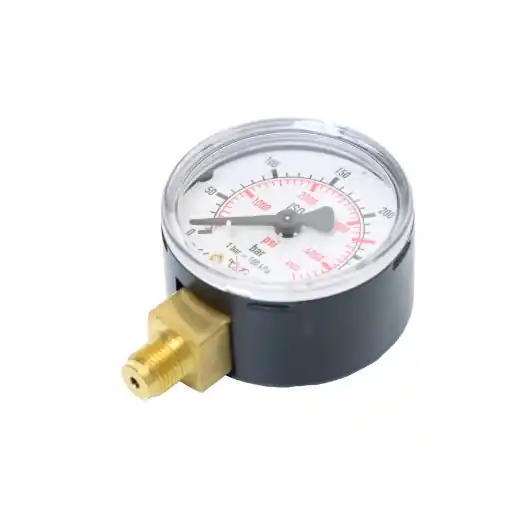 ELMAG Flaschendruckmanometer (Argon-CO2) - Ø 50mm für EUROMIG-Serie 1 Stk. Packung - SB Neu Im Sortiment