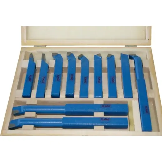 Versand Am Gleichen Tag ELMAG Drehstähle-Satz 12x12 ISO, 11-teilig - ISO 1 R u. L, 2R, 4Q, 5R, 6R, 7R, 8, 9, 12, 13