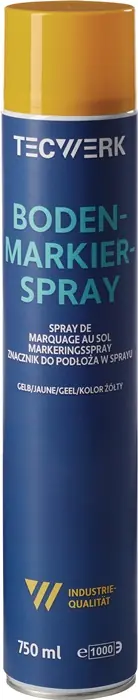 Sonderangebot Bodenmarkierspray 750ml gelb Spraydose TECWERK VE: 6 Stück