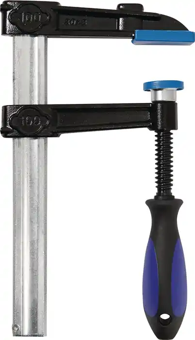 Temperguss-Schraubzwinge Spann-W.400mm A.120mm 3K-Griff 30x8mm TECWERK Preis Gesenkt