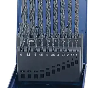 Zertifiziert Spiralbohrersatz DIN 338 TypN D.1-10,5x0,5mm HSS 24tlg.Ku.-Kass.TECWERK