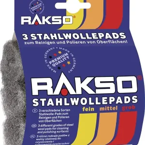 Stahlwollepad fein/mittel/grob 00/1/3 3x16g RAKSO Sonderaktion