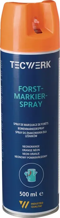 Heißes Angebot Forstmarkierspray neonorange 500ml Spraydose TECWERK VE: 6 Stück