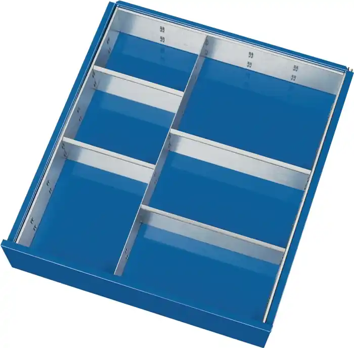Beliebt Schubladenunterteilungsmaterial Front-H.60-90mm 1 Trenn- u.4 Steckw.TECWERK