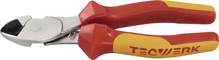 Kraftseitenschneider L.160mm verchr.VDE Mehrkomp.-Hüllen TECWERK Preisreduziert