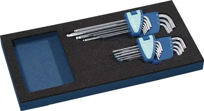 Werkzeugmodul 18-tlg.1/3-Modul SW 1,5-10mm,T9-T45 TECWERK Markenware