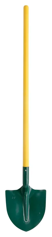 LEBORGNE Rundschaufel – 29 cm Blatt – Glasfaserstiel 117 cm – Burgunderrote Form & rotes Finish Beliebt
