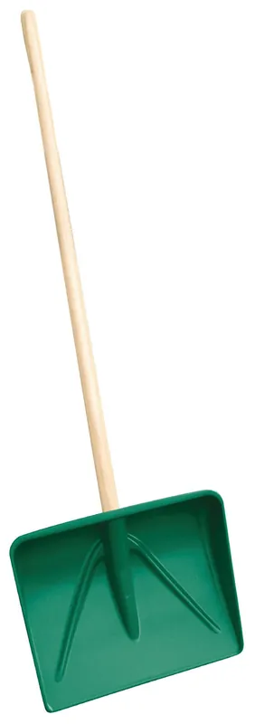Sonderaktion LEBORGNE Pusher-Schaufel – 700 g – Holzknauf & Polymer – Vielseitig für Schnee & Abfall