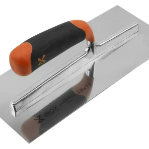 Garantierte Lieferung MONDELIN Glättekelle – Edelstahlklinge 0,6 mm – 2-K-Griff – Gebogen & ergonomisch